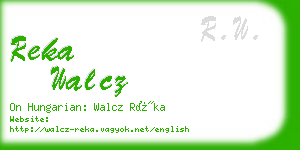 reka walcz business card